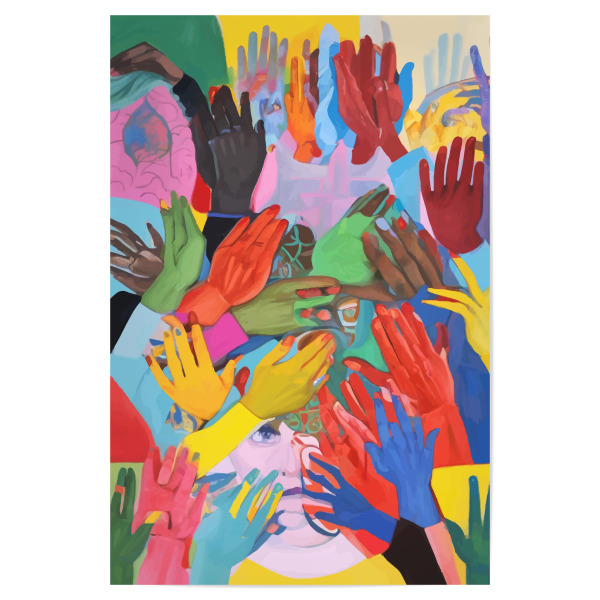 Poster "Eine Hand ist alles" artboxONE - Abstrakt