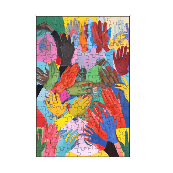 artboxONE Puzzle "Eine Hand ist alles" artboxONE - Abstrakt