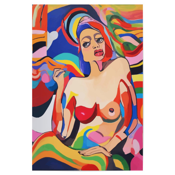 Poster 30x20 cm "Die Feministin" artboxONE - Abstrakt,Menschen