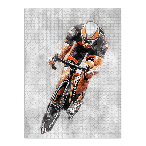 Puzzle Ravensburger "Cycling Color Grey C (matart)" artboxONE - Sport
