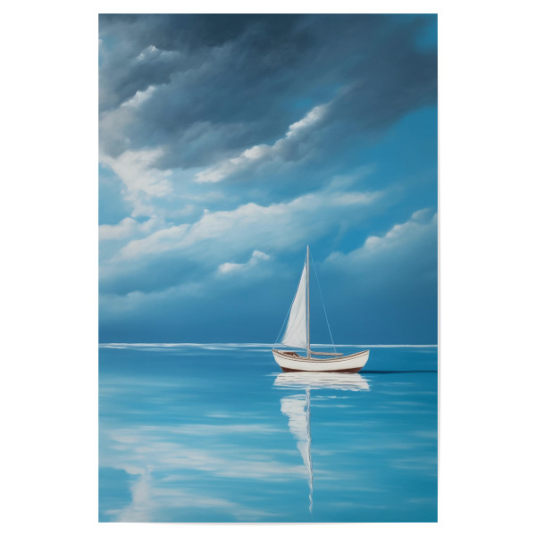 Poster "Kleines Holz Boot" artboxONE - Natur,Reise / Strand und Meer