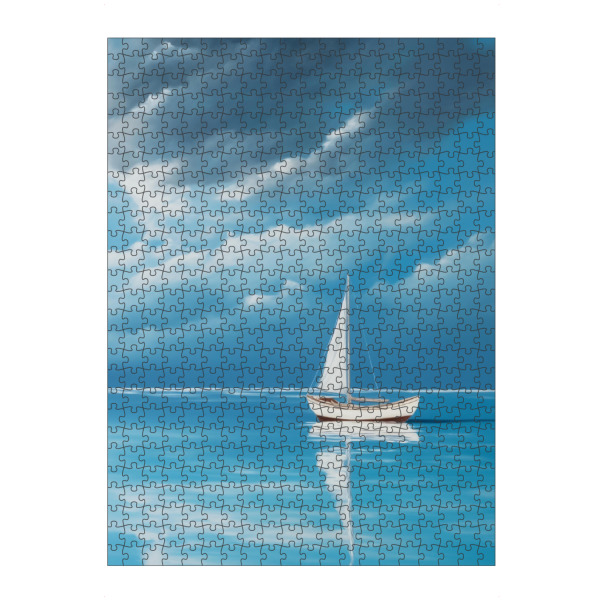 Puzzle Ravensburger "Kleines Holz Boot" artboxONE - Natur,Reise / Strand und Meer