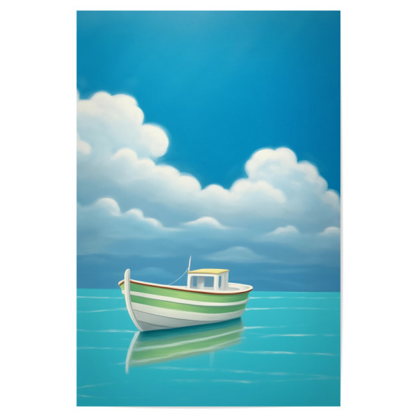 Poster 30x20 cm "Maritines Boot" artboxONE - Natur,Reise / Strand und Meer