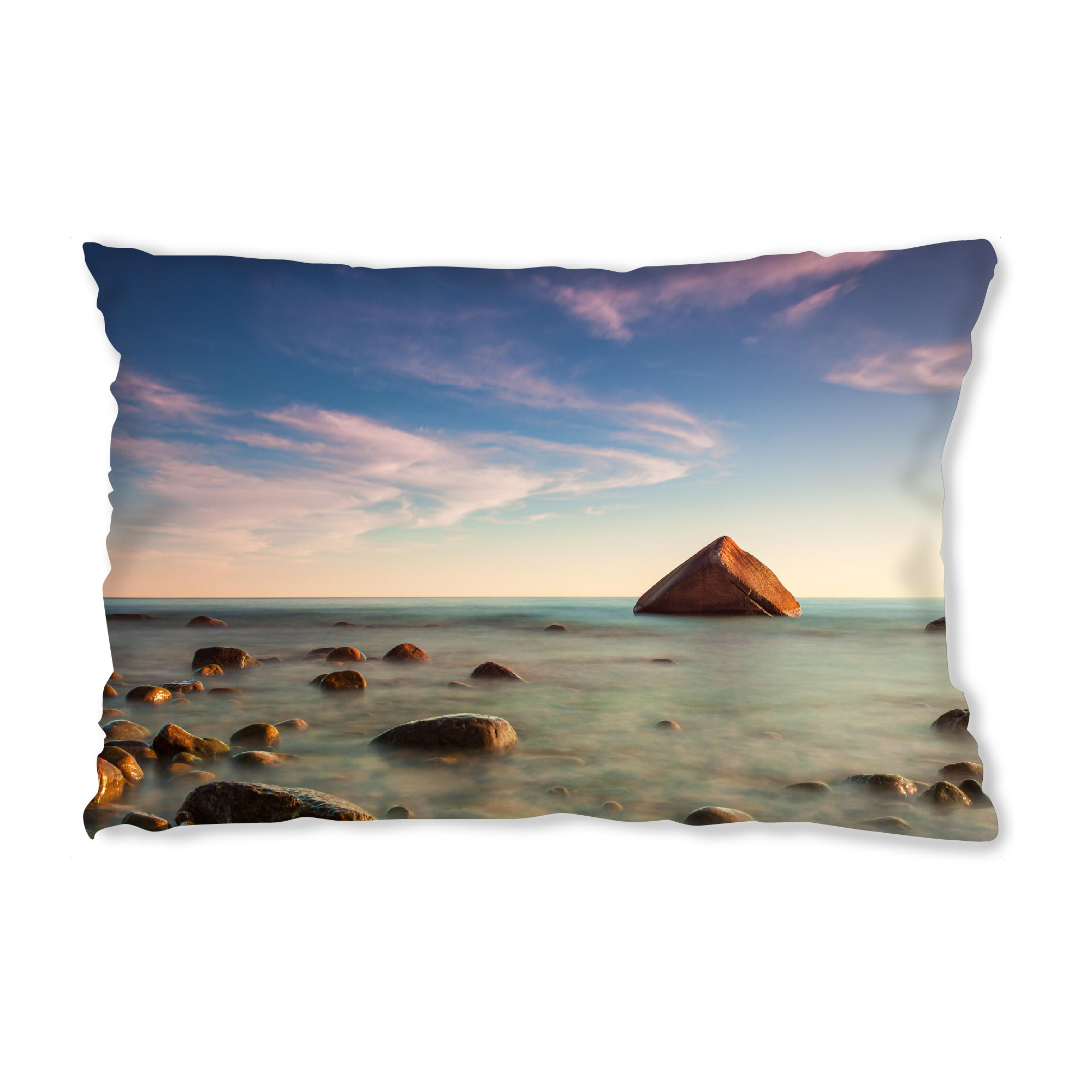 Design-Kissen "Steine an der Küste" artboxONE - Natur,Reise,Reise / Strand und Meer