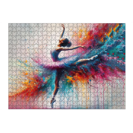 Ballet dancer in watercolor F