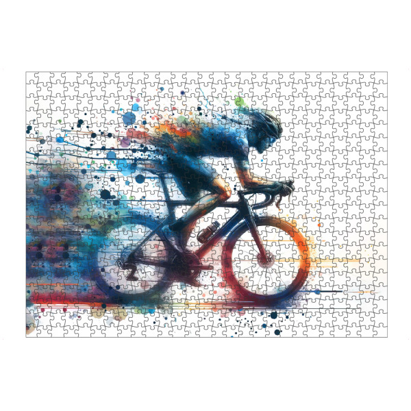 Puzzle Ravensburger "Radfahrer Läufer D" artboxONE - Sport,Sport / Motivation