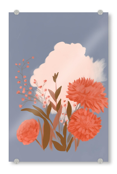 Acrylglasbild "Blüten Freude" artboxONE - Natur,Floral,Abstrakt