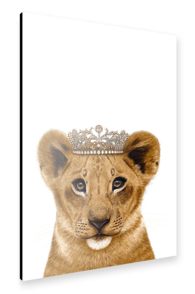 Alu-Dibond "Löwenprinzessin" 30x20 cm artboxONE