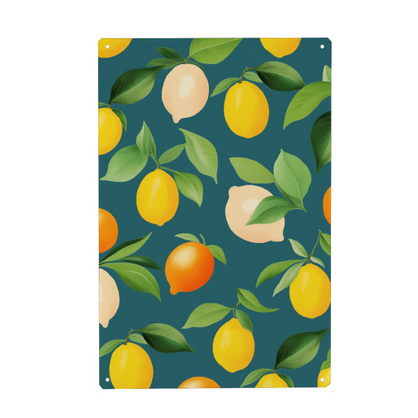 Holzbild "Zitronen Liebe" artboxONE - Natur,Floral,Essen & Trinken / Obst & Gemüse