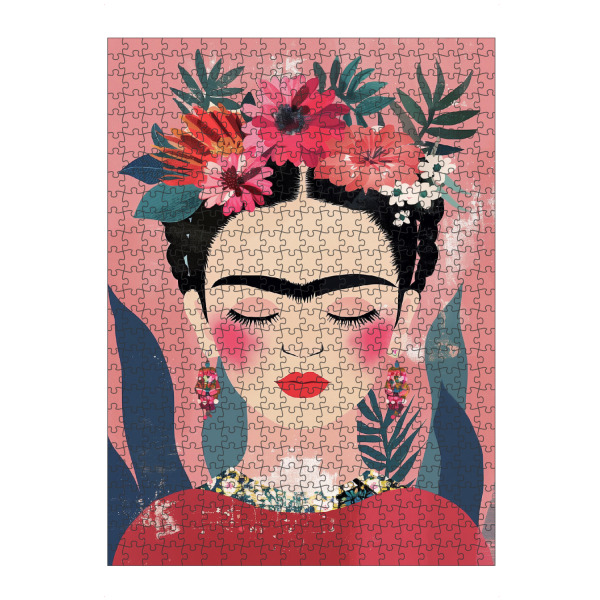 artboxONE Puzzle "Fridas Blütenzauber" artboxONE - Natur,Floral,Menschen