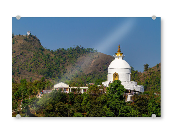 Acrylglasbild "Welt Friedens Pagode Pokara" artboxONE - Architektur,Reise / Asien - Welt friedens pagode,Pagode,Nepal,Pokhara,Asien,Buddhismus,Buddha