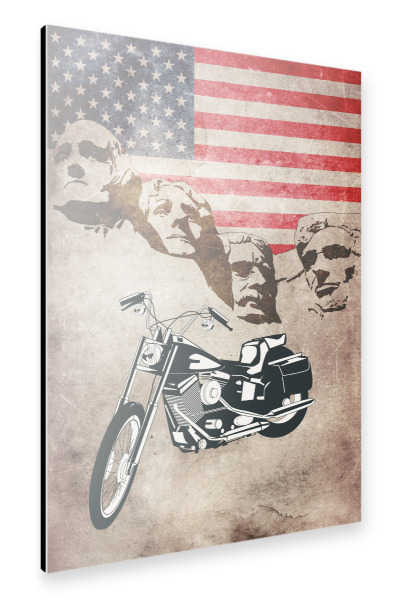 Alu-Dibond "Bike USA" 30x20 cm artboxONE