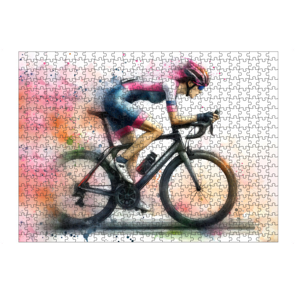 Puzzle Ravensburger "Radfahrer-Läufer" artboxONE - Sport,Sport / Motivation