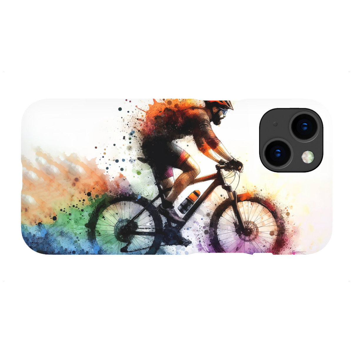 iPhone "Radfahrer Läufer E" Premium-Case Handyhülle artboxONE