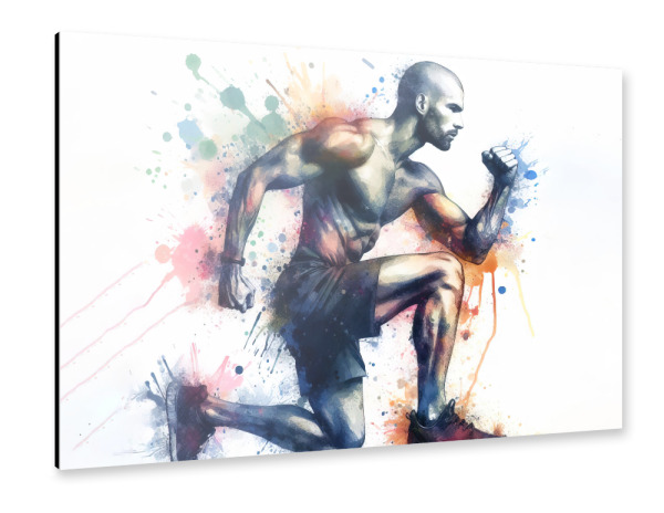 Alu-Dibond "Fitnessübung P" 75x50 cm artboxONE