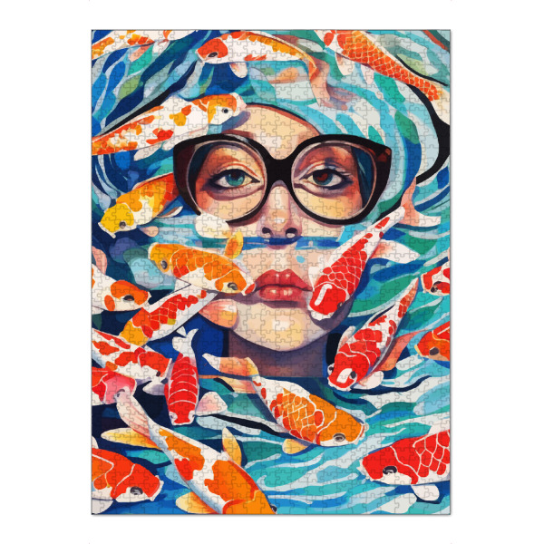 Puzzle Ravensburger "Standpunkt" artboxONE - Tiere,Abstrakt