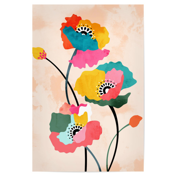 Poster "Dopamin blumig" artboxONE - Floral
