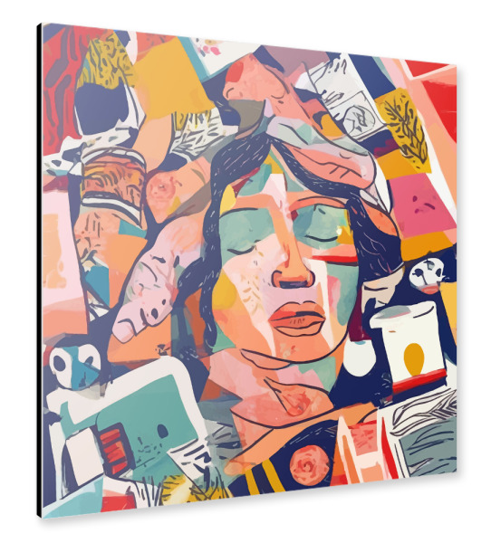 Alu-Dibond "Frieden im Chaos" 30x30 cm artboxONE