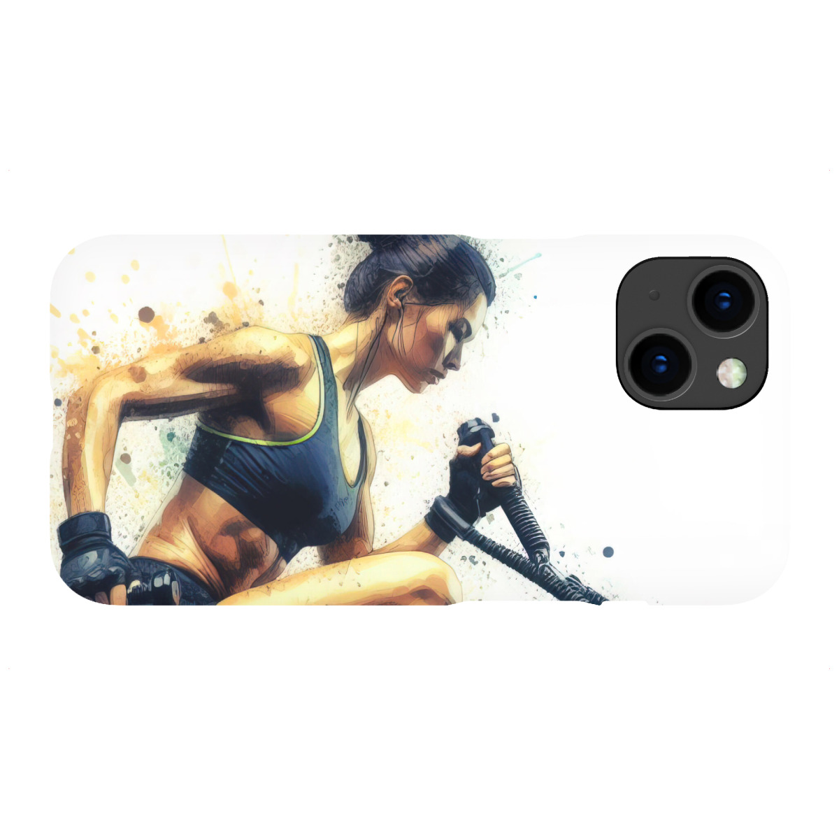 "Fitnessübung L"für iPhone - Premium-Case Handyhülle artboxONE