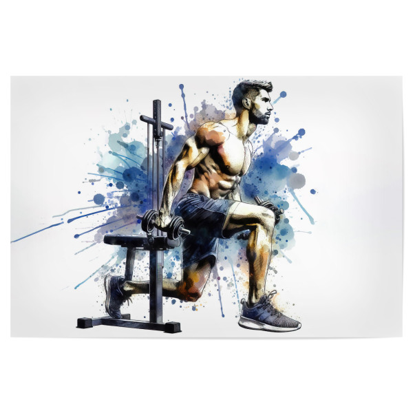 Poster "Fitnessübung M" artboxONE - Sport,Sport / Motivation