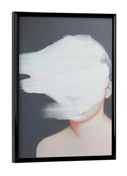 Poster mit schwarzem Rahmen "Contemporary face paint" artboxONE - Abstrakt