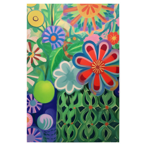 Poster "Bunter Blütenrausch" artboxONE - Natur,Floral,Abstrakt