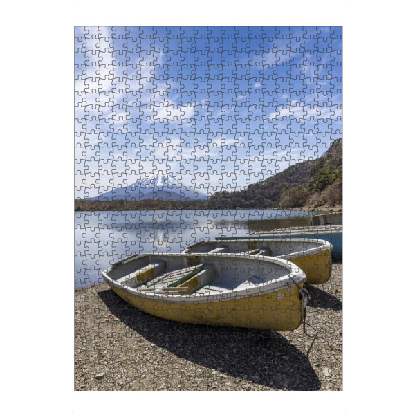 Puzzle Ravensburger "Idylle am Shoji-See mit Fuji" artboxONE - Natur,Reise / Asien