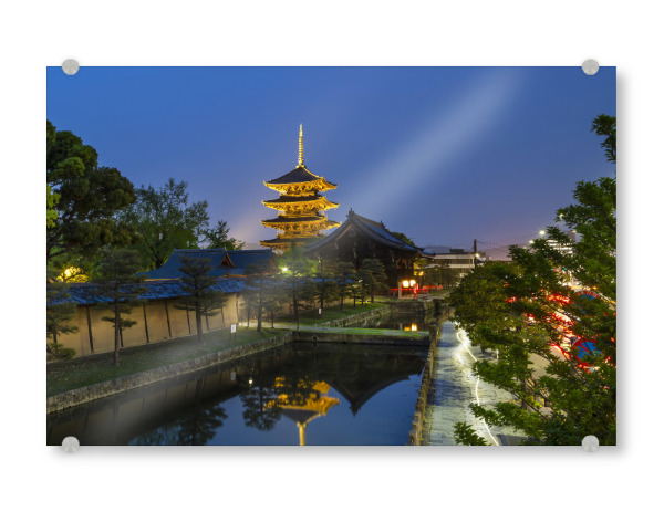 Acrylglasbild "To-ji in Kyoto am Abend" artboxONE - Architektur,Reise / Asien