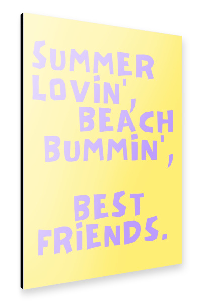 Alu-Dibond "Sommerliebhaber, Strandliebhaber" 30x20 cm artboxONE