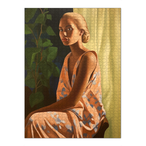 Puzzle Ravensburger "Junge Frau am Morgen" artboxONE - Floral,Menschen