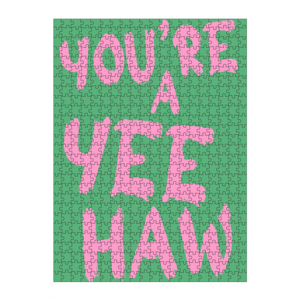 Puzzle Ravensburger "Your ́re a Yeehaw" artboxONE - Typografie,Liebe,Lustig