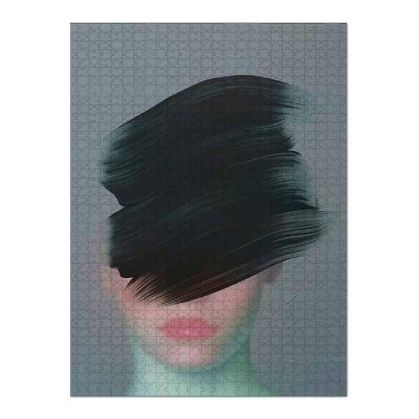 Puzzle Ravensburger "Contemporary woman face paint" artboxONE - Abstrakt