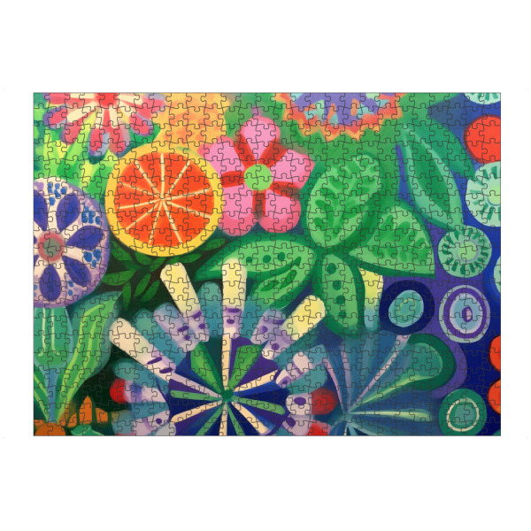 artboxONE Puzzle "Bunte Sommerwiese" artboxONE - Natur,Floral,Abstrakt