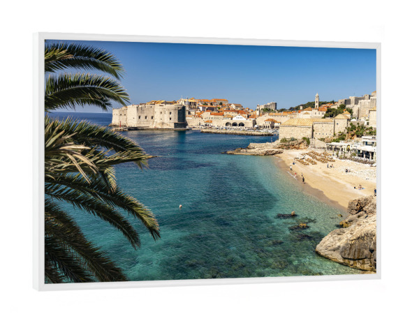 Poster mit weißem Rahmen "Dubrovnik Kroatien" artboxONE - Natur,Reise