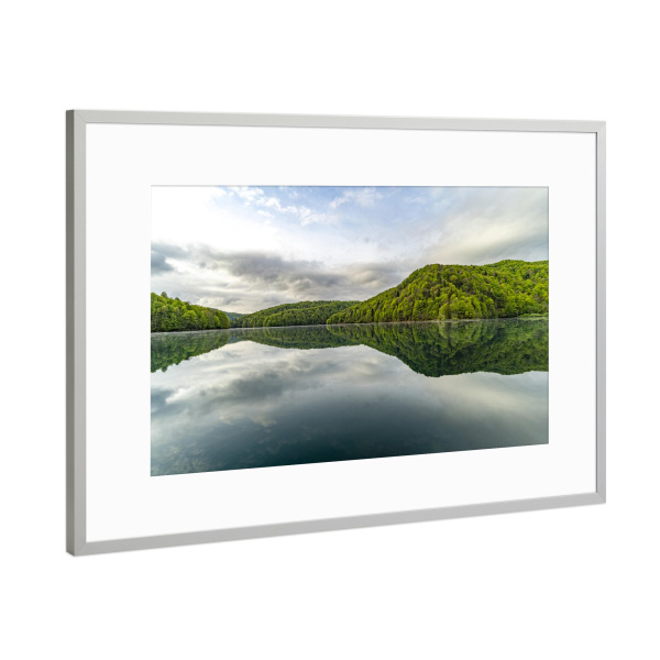 Poster mit Rahmen Silber "Nationalpark Plitvicer Seen" artboxONE - Natur,Reise