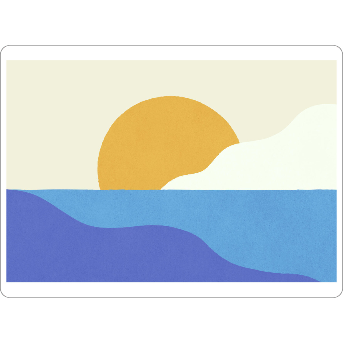 Tischset "Sunset Island Blaugold" artboxONE - Natur,Abstrakt