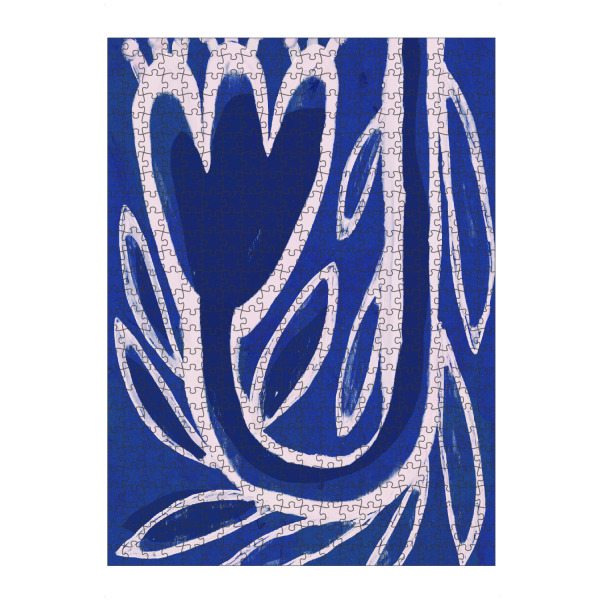 Puzzle Ravensburger "Aufwärts (Blau)" artboxONE - Floral,Abstrakt,Für Mama