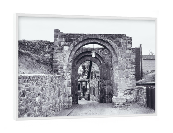 Poster mit weißem Rahmen "Nideggen, Eifel" artboxONE - Reise,Architektur,Reise / Länder