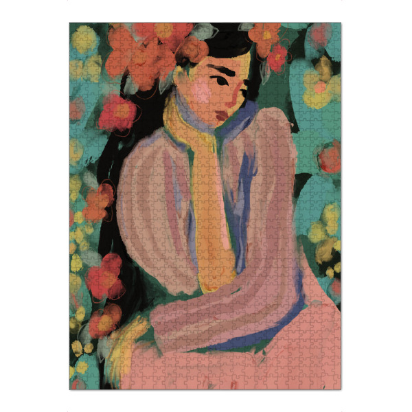 Puzzle Ravensburger "Sora In Flower Garden" artboxONE - Floral,Menschen,Für Mama