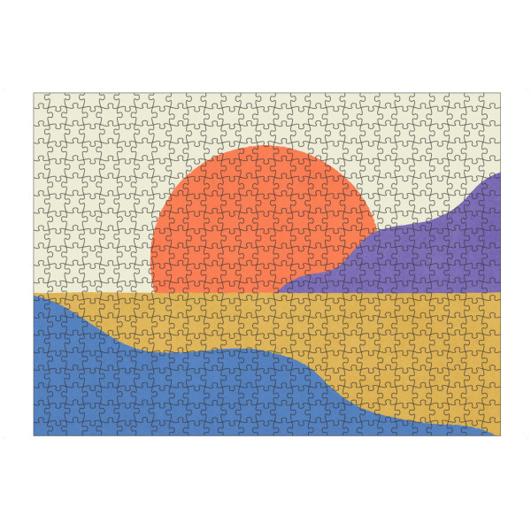 Puzzle Ravensburger "Sunset Island bunt" artboxONE - Natur,Abstrakt
