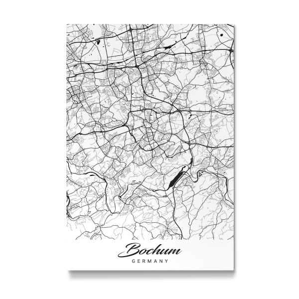 Galerie-Print "Bochum City Map" 30x20 cm artboxONE