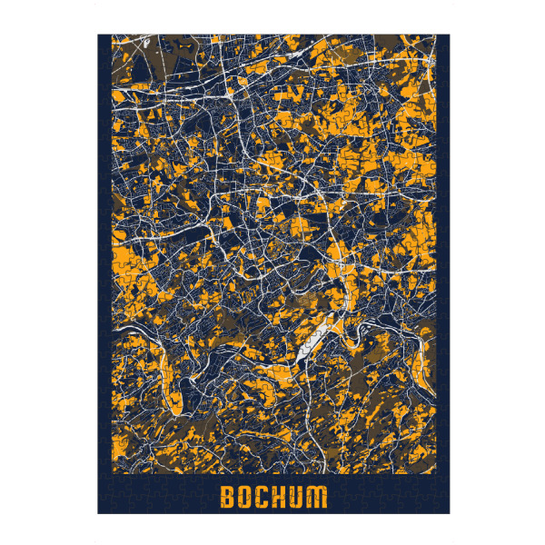 artboxONE Puzzle "Bochum als Stadtplan" artboxONE - Städte / Weitere,Kartografie