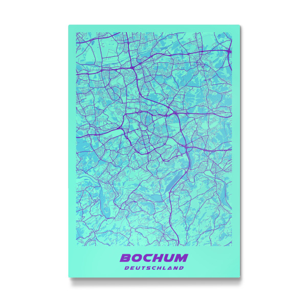 Galerie-Print "Bochum als Citymap" 30x20 cm artboxONE
