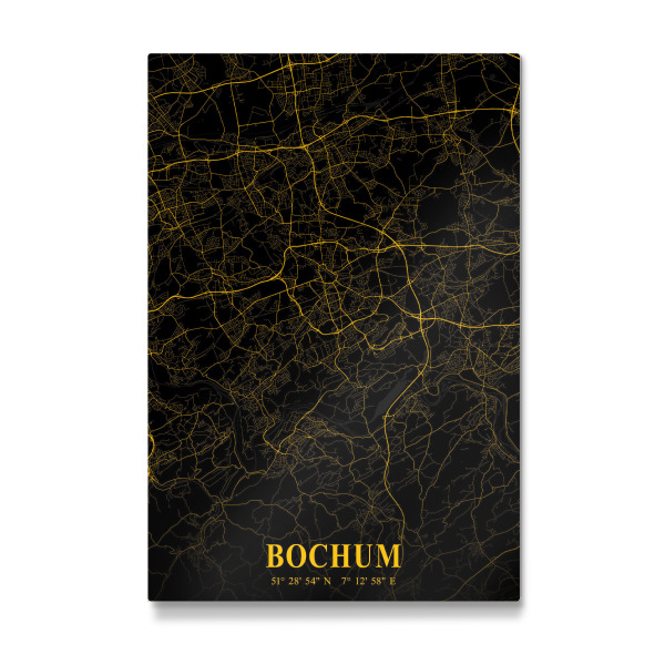 Galerie-Print "CityMap von Bochum" 30x20 cm artboxONE