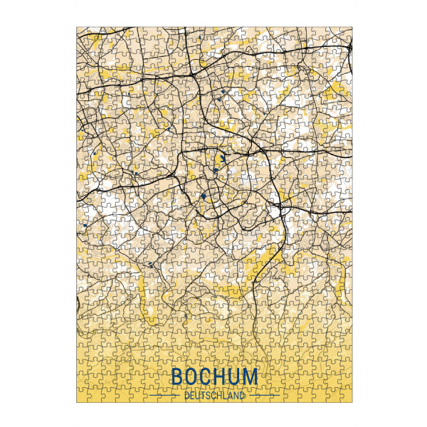 artboxONE Puzzle "Plan von Bochum" artboxONE - Städte / Weitere,Kartografie