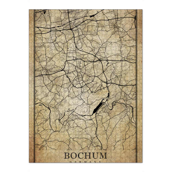 Puzzle Ravensburger "Bochum Vintage City" artboxONE - Städte / Weitere