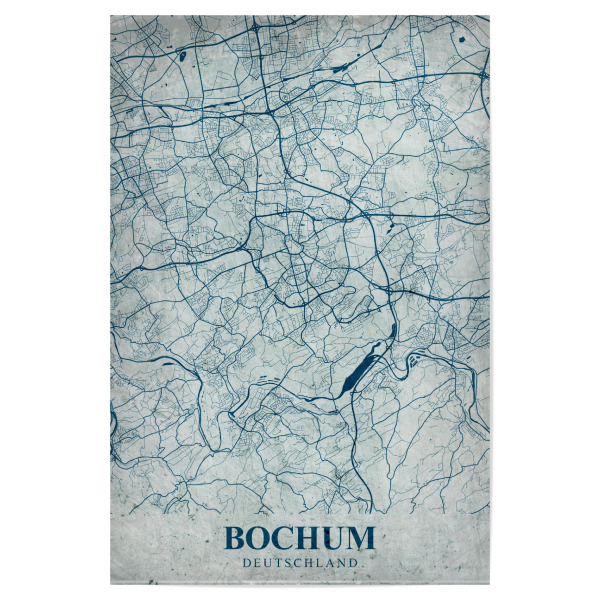 Poster 30x20 cm "Bochum Vintage Stadt" artboxONE - Städte / Weitere,Kartografie