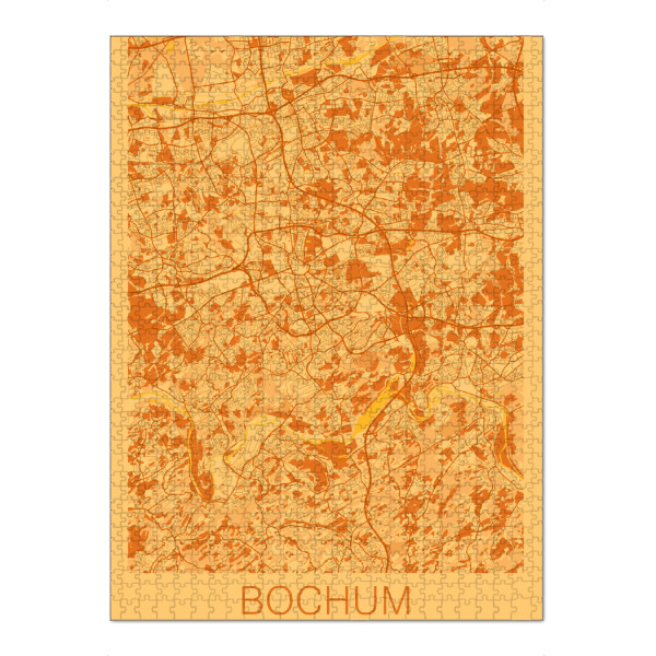 Puzzle Ravensburger "Bochum Deutschland" artboxONE - Städte / Weitere,Kartografie