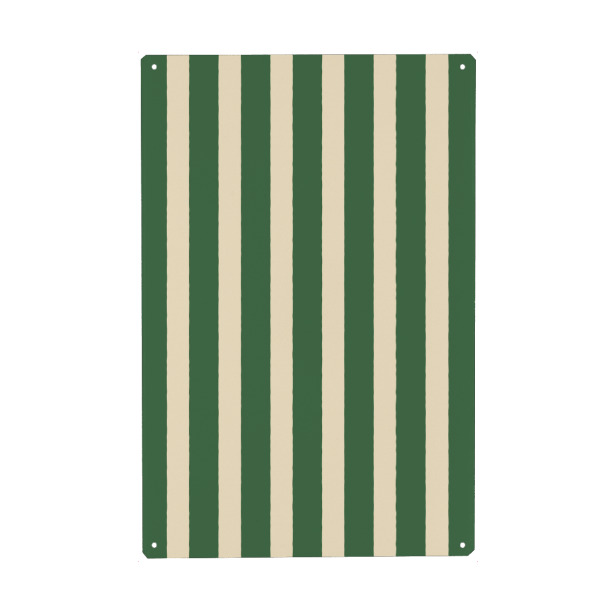 Metall Poster "Streifenmuster dunkelgrün" artboxONE - Abstrakt - Grün,Dunkelgrün,Streifen,Muster,Minimal,Einfach - Blechschild
