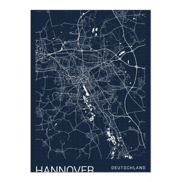 Puzzle Ravensburger "Hannover Stadt" artboxONE - Städte / Weitere,Kartografie
